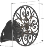 Liberty Garden Products 670 Wall Mounted Decorative Hose Butler, Holds 125-Feet of , Black