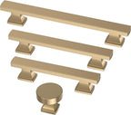 FRANKLIN BRASS Tiered Foot (10-Pack) Cabinet Handles 5-1/16" Hole Center Pulls | Champagne Bronze Hardware Kitchen Door, Drawers, Dressers, Furniture P49574C-CZ-B