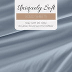 Linen Market Double-Brushed Microfiber Twin Sheet Set 3 Piece – Oeko-TEX Certified Ultra Soft & Wrinkle-Free - 16" Deep Pocket Sheets - Easy Care Twin Size - Light Blue