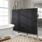 JAXPETY 2PCS Room Divider Panel 6ft Tall Privacy Screen for Room Separation, Folding and Portable Office Wall Dividers 88" W x 73" H