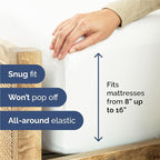 Twin XL 4 Piece Sheet Set - Comfy Breathable & Cooling - Ultra Soft Hotel Luxury Bedding Set w/ 8-16 Inch Deep Pockets - 1 Flat & 1 Fitted Sheet & 2 Pillowcases - Wrinkle Free and Easy Care - White