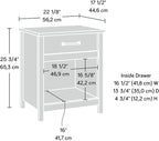 Sauder Cannery Bridge Night Stand with Spacious Drawer, Nightstand for Bedroom, Sindoori Mango Finish