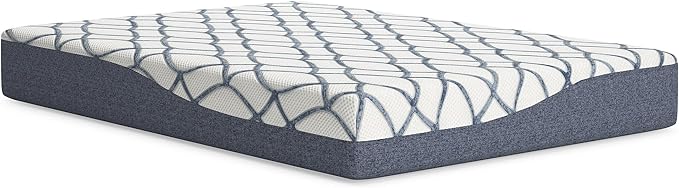 Signature Design by Ashley 10 Inch Chime Elite 2.0 Firm Green Tea Memory Foam Mattress for Cool Sleep and Pressure Relief, California King, Fiberglass Free, Mattress In A Box