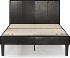 ZINUS Gerard Faux Leather Upholstered Platform Bed Frame, Mattress Foundation, Wood Slat Support, No Box Spring Needed, Easy Assembly, King