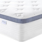 Full Mattress, 12 Inch Full Size Medium Plush Hybrid Mattress in a Box with Gel Memory Foam, Individually Pocketed Springs for Support and Pressure Relief, 100-Night Trial