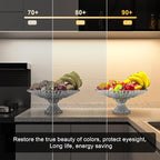 WOBANE Under Cabinet Lighting,Flexible COB LED Strip Light,Under Counter Lights for Kitchen,Mirror, Ceiling,Room,TV,Shelf,Closet,ETL Listed,6.6ft,640LEDs,4000K Natural White,900lm