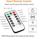 Battery Operated String Lights with Remote Timer - Waterproof, 8 Modes, Purple (16.4ft) for Bedroom, Garden, Party, Xmas Tree, Indoor/Outdoor Decorations