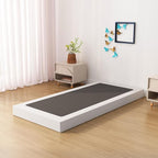 Twin Box Spring Bed Base 6 Inch, Low Profile Metal Boxspring Twin with Fabric Cover, 2000 Lbs Max Weight Capacity Mattress Foundation, Noise-Free, Easy Assembly