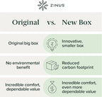 ZINUS 1.5 Inch Swirl Gel Cooling Memory Foam Mattress Topper, Smaller, More Convenient WonderBox Packaging, Cooling, Airflow Design, CertiPUR-US Certified, King