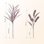 7 PCS Artificial Fall Stem Fake Plants, 26 in Fake Leaves Autumn Greenery Branches Fall Flowers Faux Foliage DIY Stems for Vase Thanksgiving Home Kitchen Office Indoor Centerpiece Table Decoration