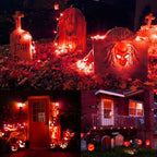 String Lights,LED Copper Wire Lights, Each Set 33ft/10M 100LEDs and 9 Remote Control.AA Battery Powered,Decor Rope Lights for Holiday,Wedding, Parties.(Red)