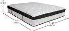 Flash Furniture Capri Comfortable Sleep 12 Inch CertiPUR-US Certified Memory Foam & Pocket Spring Mattress, Full Mattress in a Box White