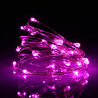 XINKAITE Fairy Lights - Waterproof LED Starry String Lights for Indoor & Outdoor DIY Decoration, Home Parties, Christmas Holiday (10FT/3Meters, Pink)