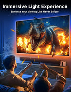 FFJ TV Lights That Change with TV, 21.3ft Cuttable TV LED Backlight for 90-100 Inch Screen and PC Monitor, TV Backlight with Sensor, Smart App Control, Game & Music Sync Color Changing Light