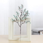 JAKY-Global Babys Breath Fabric Cloth Artificial Flowers 6 Bundle European Fake Silk Plants Decor Wedding Party Decoration Bouquets Real Touch DIY Home Garden (Grey Blue)