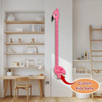 Personalized Growth Chart for Wall, Wooden Height Chart for Kids, Cute Height Measurement for Child/Girls/Boys, Baby and Toddler's Playroom/Kid's Room/Nursery Decor, Flamingo