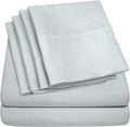 Cal King Size Bed Sheets - 6 Piece 1500 Supreme Collection Fine Brushed Microfiber Deep Pocket California King Sheet Set Bedding - 2 Extra Pillow Cases, Great Value, California King, Porclain Blue