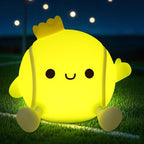 Tennis Gifts, Tennis Ball Night Light for Boys-Rechargeable Squishy Silicone Lamp,Cute Tennis Ball lamp for Tennis Sports Lovers Boys Girls Birthday Gifts