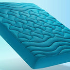 SLEEP ZONE Cooling Mattress Topper for College Dorm, Premium Zoned Quilted Mattress Pad, Fitted Mattress Protector Cover, Machine Wash Durable, Deep Pocket 8-21 inch, (Teal, Twin XL)