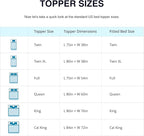 EGO Topper 3 Inch Full Memory Foam Mattress Topper, Gel Foam Mattress Topper for Pressure Relief, Ventilated Design Bed Topper in a Box, CertiPUR-US Certified, Medium