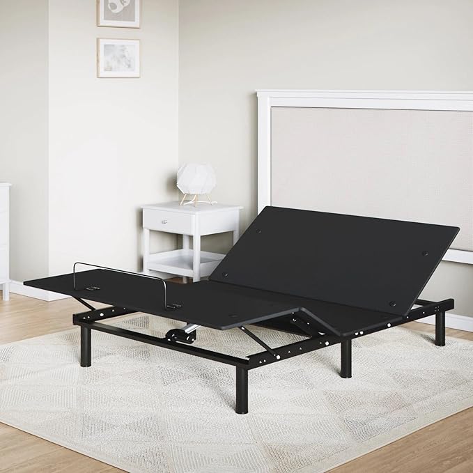 Sven and Son Essential Adjustable Bed Base (Frame Only), Easy Assembly, Head and Foot Lift, Memory Positions, Zero Gravity, Wireless Remote - Full