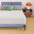 PayLessHere 10 Inch Full Mattress Gel Memory Foam Mattress CertiPUR-US Certified,Removable Soft Cover,Full mattresses for Bed Frame, Bunk Bed, Trundle, Daybed,White，Fiberglass Free