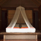Mosquito Net for Single to King-Sized Beds – 2 Openings or Fully-Enclosed Bed Canopy – Conical Design for Decoration or Travel – Free Bag & Hanging Kit for Easy Setup