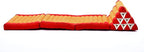 Leewadee 3-Fold Mat with Triangle Cushion – Comfortable TV Pillow, Foldable Mattress with Cushion Made of Eco-Friendly Kapok, 67 x 21 inches, Orange red