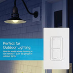 Lutron Caseta Original Smart Light Switch (Lutron Smart Hub Required), for Home, LED Lights, and Fans, 6 Amp, Single-Pole/3-Way, Neutral Required, PD-6ANS-WH 3 Pack, White