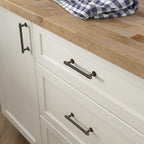 Franklin Brass - Francisco Warm Chestnut Cabinet Handles 4 Inch (4") Hole Center Pulls | Easy Install, Durable Hardware for Kitchen Cabinet Door, Drawers, Dresser Pull, Furniture (10 Pack)