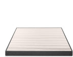 ZINUS Upholstered Metal and Wood Box Spring, 4 Inch Mattress Foundation, Easy Assembly, Fabric Paneled Design, King, Grey