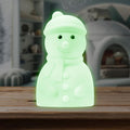 Lumipets Junior Snowman Night Light, Soft Silicone Material, 8 Soothing Colors, Cordless, Easy Control, Portable