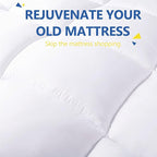 Aemicion Extra Thick Mattress Topper Queen, 4 Inch Extra Soft Mattress Pad Cover, Pillow Top Matress Topper with with 18" Deep Pocket 60" x 80"