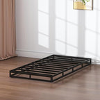 Twin Box Spring 5 Inch Low Profile Heavy Duty Metal Structure with Easy Clean Fabric Bed Cover, Non-Slip, No Noise, Easy Assembly