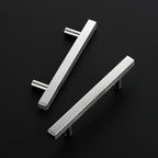 Ravinte Brushed Nickel Cabinet Handles 20 Pack 3-3/4 inch Satin Nickel Square Cabinet Pulls Silver Hardware for Kitchen Cabinets 6 inch Overall Length Stainless Steel Drawer Pulls