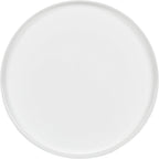 Kate and Laurel Celia Round Metal Foldable Tray Accent Table, White with Gold Base