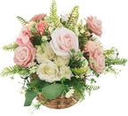 Artificial Flowers 25pcs Roses, Shade of Peach Foam Fake Rose Faux Flower for DIY Wedding Bouquets Bridal Shower Centerpieces Floral Arrangements Party Tables Home Decorations