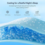 ELEMUSE Full XL Dual Layer 3 Inch Memory Foam Mattress Topper, 2 Inch Cooling Gel Memory Foam and 1 Inch Thick Soft Pillow Top Mattress Pad Cover for Back Pain Relief, Side Sleep Bed Topper