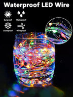 6 Pack Fairy Lights Battery Operated with Remote Control Timer, 26 FT 80 LED String Lights Outdoor Indoor, 8 Modes Twinkle Lights for Christmas Party Wedding Birthday Bedroom Decorations (Multicolor)