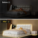 COB LED Strip Lights Warm White,24V Dimmable led Light Strip KIT with Remote and app Control,2700K 50FT/15m 8mm Wide Ra>90 Cuttable Flexible Strip Lights for Bedroom,Shelf,Cabinet