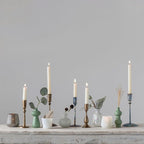 Creative Co-Op Hand-Forged Hammered Metal Taper, Antique Brass Finish Candle Holder
