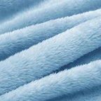 Exclusivo Mezcla Plush Fuzzy Fleece Throw Blanket, Super Soft, Fluffy and Warm Blankets for Couch, Bed, All Season Use (40x50 Inches, Light Blue)