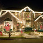 Christmas String Lights, 33FT 100 LEDs Christmas Tree Lights Indoor String Lights 8 Modes with End-to-End Plug Fairy Lights Decoration for Indoor Outdoor, Warm White (Clear Wire)