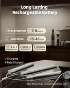 Under Cabinet Lighting Wireless,Rechargeable Battery Motion Sensor Light Indoor,LED Closet Lights USB Charging,3 Color Dimmable Under Cabinet Lights for Kitchen, Cabinet, Wardrobe (3 Pcs) 16inch