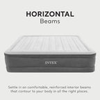 Intex Comfort Dura-Beam Airbed Internal Electric Pump Bed Height Elevated (2020 Model)