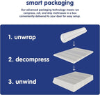 Vibe Gel Memory Foam Mattress, 12-Inch CertiPUR-US Certified Bed-in-a-Box, King, White