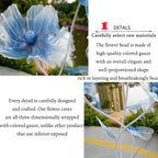 Giant Flowers for Decoration,66.9" Tall Floor Standing Life Size Silk Flower Decor - 3 Large Artificial Flowers with Stand for Wedding Reception, Party Banquet Background, Home Decor