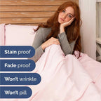 Queen 6 Piece Sheet Set - Comfy Breathable & Cooling - Soft Hotel Luxury Bedding Set with 8-16 Inch Deep Pockets - 1 Flat & 1 Fitted Sheet & 4 Pillowcases - Wrinkle Free & Easy Care - Lavender Pink