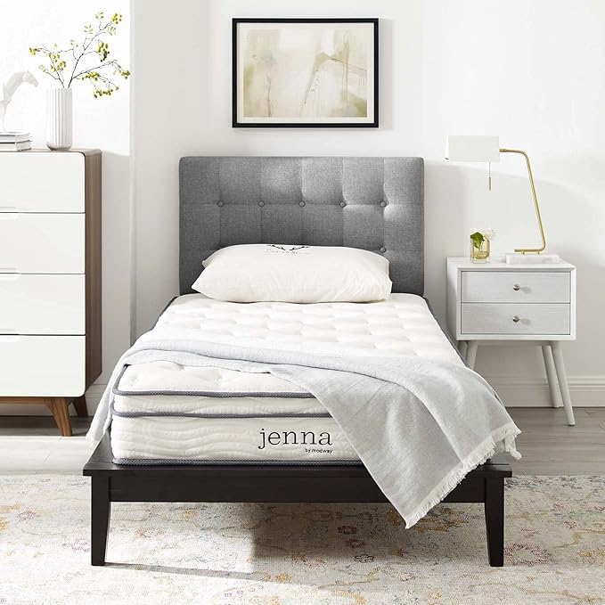 Modway Jenna 8” Innerspring and Memory Foam King Mattress With Individually Encased Coils