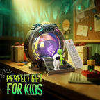 Galaxy Northern Lights Projector Plasma Ball, Night Light Aurora Projector for Kids with White Noise Alarm Clock, Kids Room Decor with Music, Christmas Gifts for Boys Teens